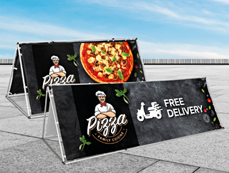 Sublimated A-Frame Banners